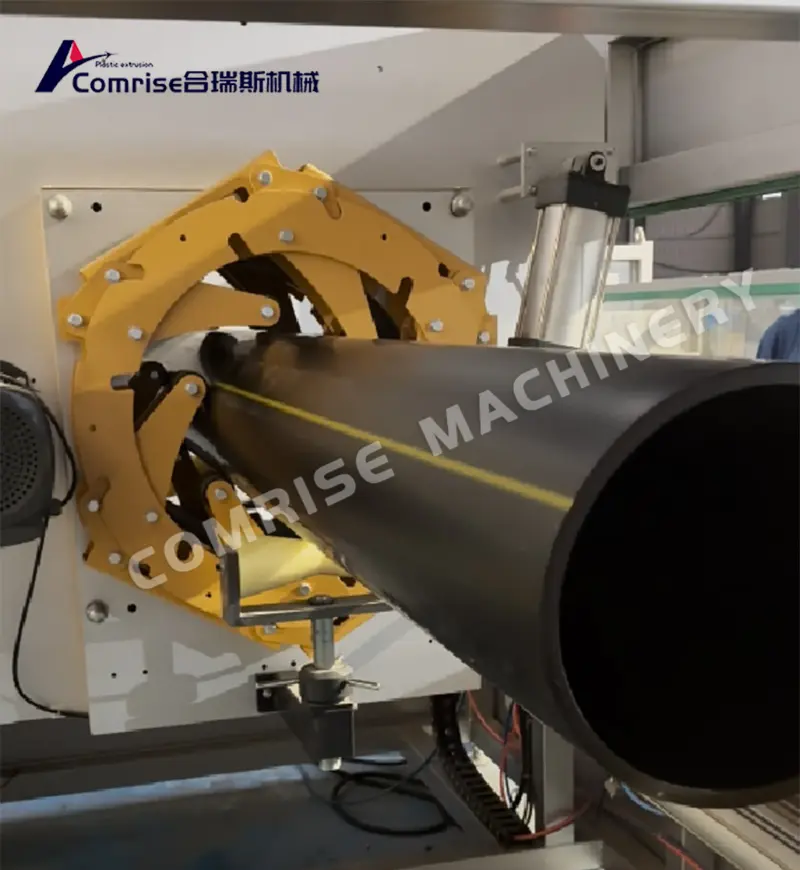 200-500mm HDPE boru makinesi denemesi müşteri memnuniyetiyle tamamlandı 200-500mm HDPE boru makinesi denemesi müşteri memnuniyetiyle tamamlandı