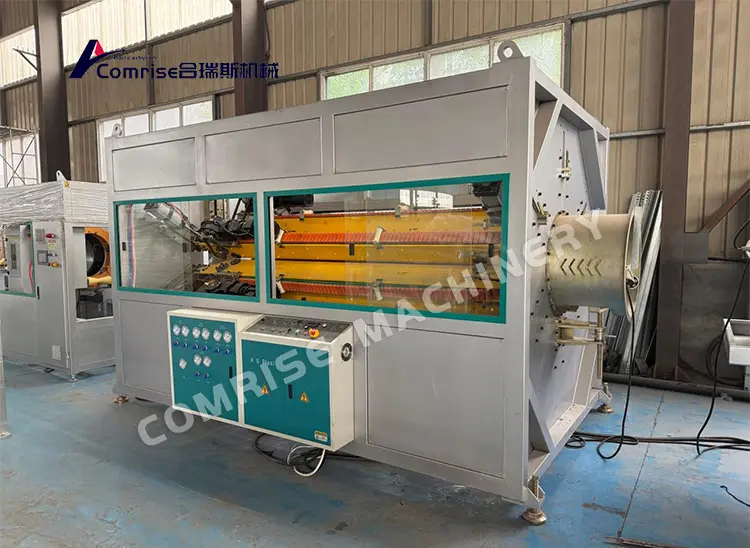 200-450mm PE boru üretim hattı başarıyla test edildi ve Orta Doğu'daki müşterilere gönderildi 200-450mm PE boru üretim hattı başarıyla test edildi ve Orta Doğu'daki müşterilere gönderildi